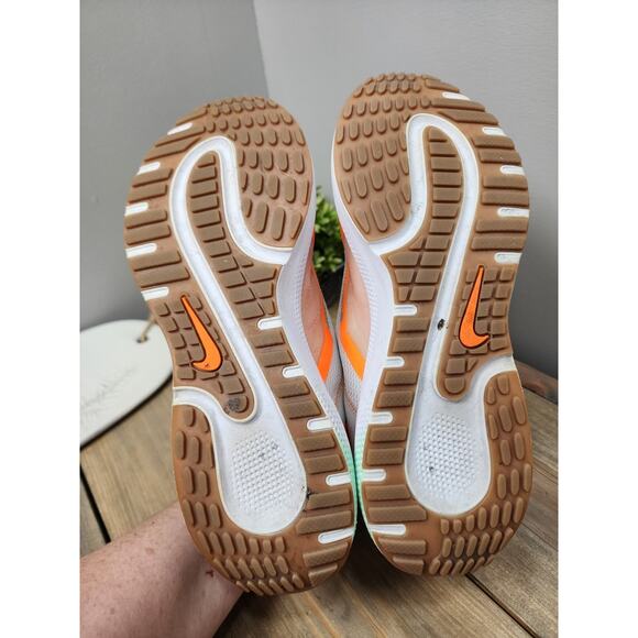 Nike React Escape Run 2 Premium Running Shoes Womens 10.5 White Orange - Picture 7 of 11